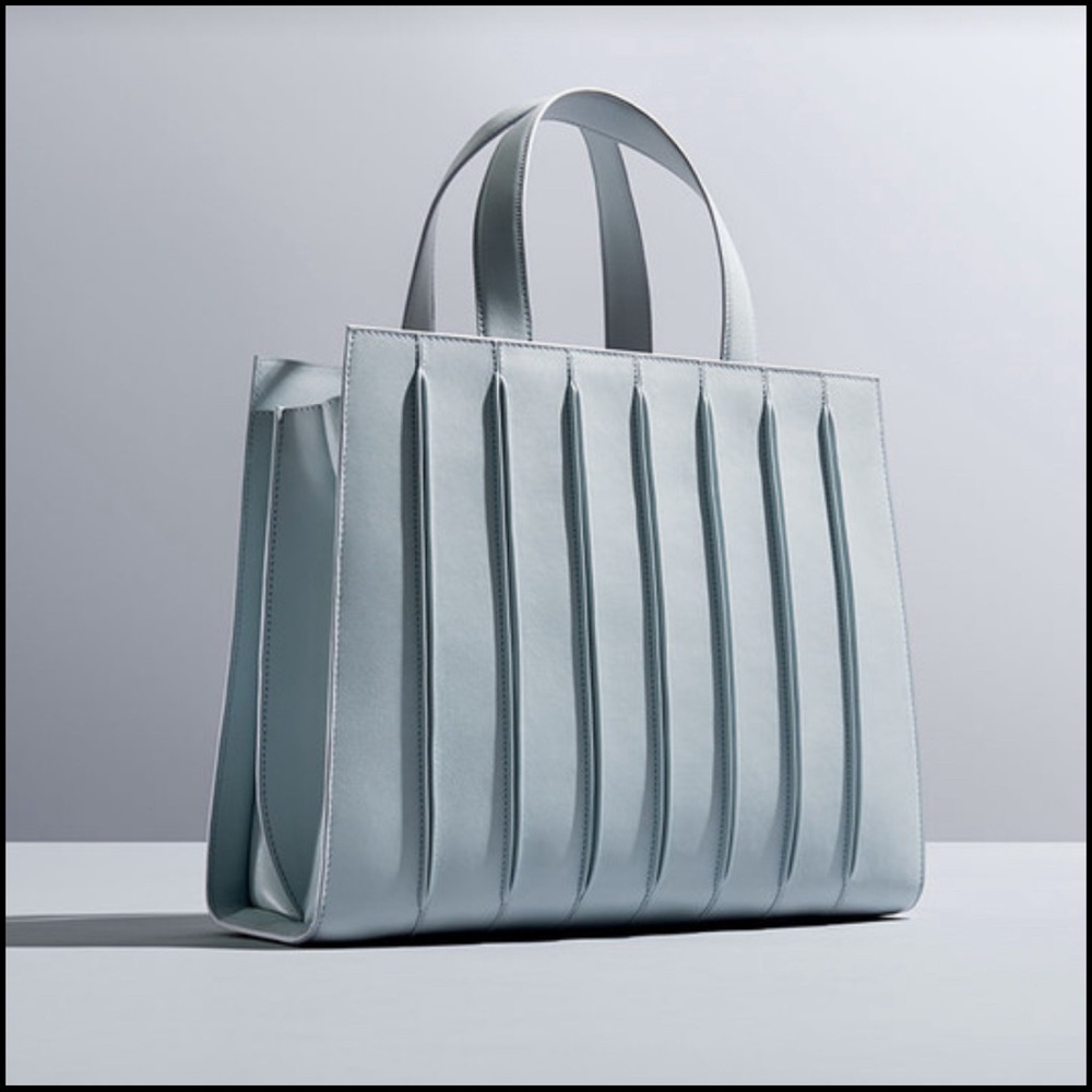 Max Mara Whitney Bag in Limited Edition Light Blue/ Grey